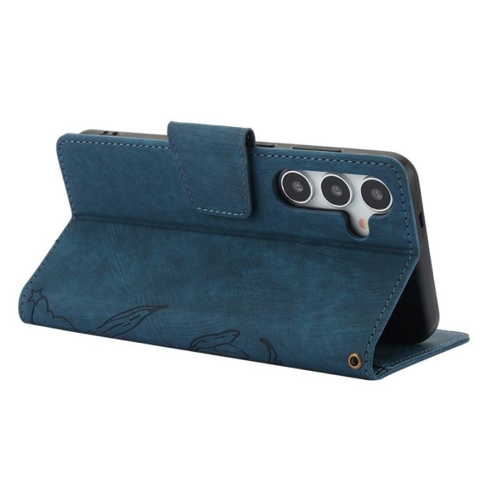 OEM - Plånboksfodral för Samsung Galaxy S26 Plus Konstläder - Blå