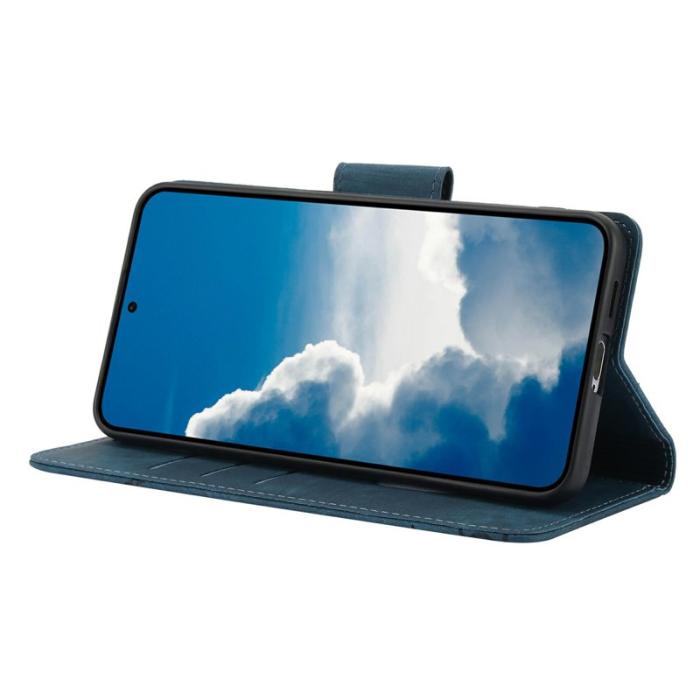 OEM - Plånboksfodral för Samsung Galaxy S26 Plus Konstläder - Blå