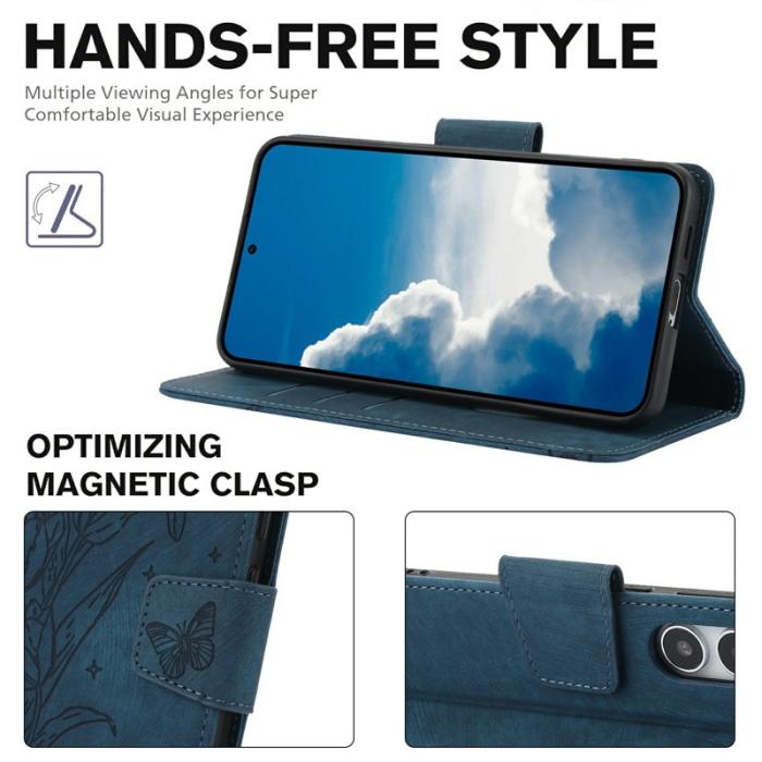 OEM - Plånboksfodral för Samsung Galaxy S26 Plus Konstläder - Blå