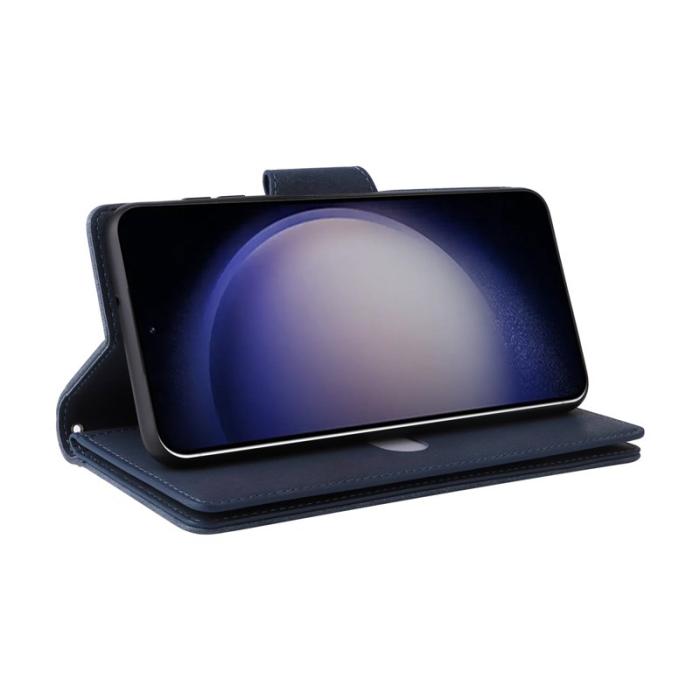 OEM - Plånboksfodral för Samsung Galaxy S26 Plus Konstläder - Blå