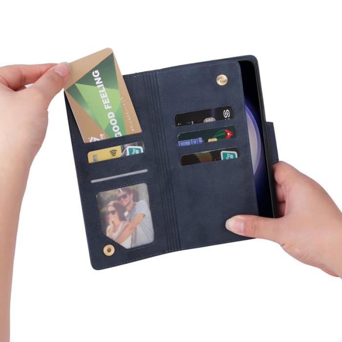 OEM - Plånboksfodral för Samsung Galaxy S26 Plus Konstläder - Blå