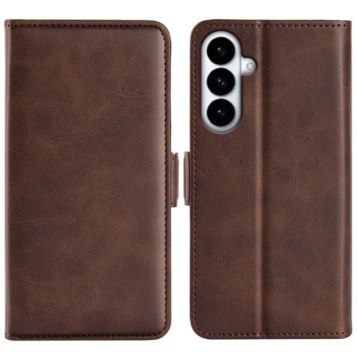 OEM - Plånboksfodral för Samsung Galaxy S26 Plus Konstläder - Brun