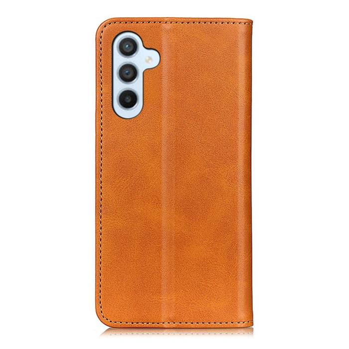 OEM - Plånboksfodral för Samsung Galaxy S26 Plus Äkta läder - Brun