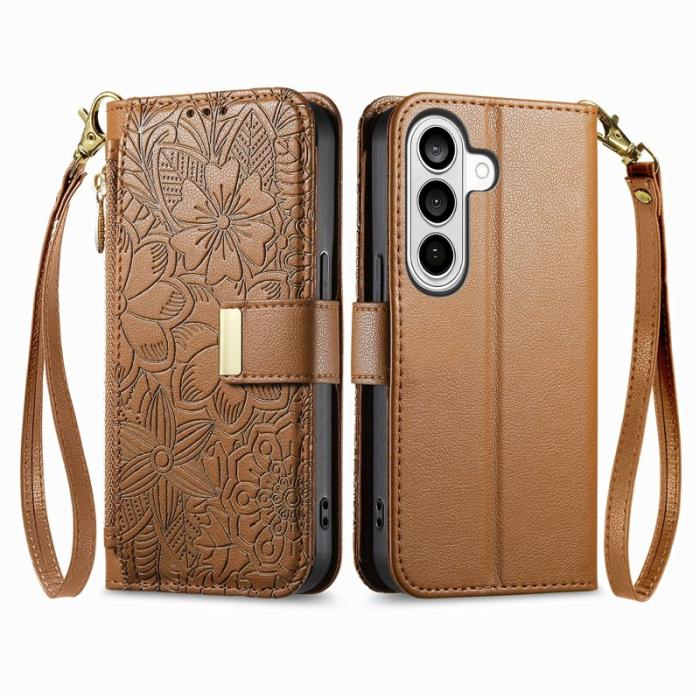 OEM - Mobilfodral för Samsung Galaxy S26 Plus Konstläder - Brun