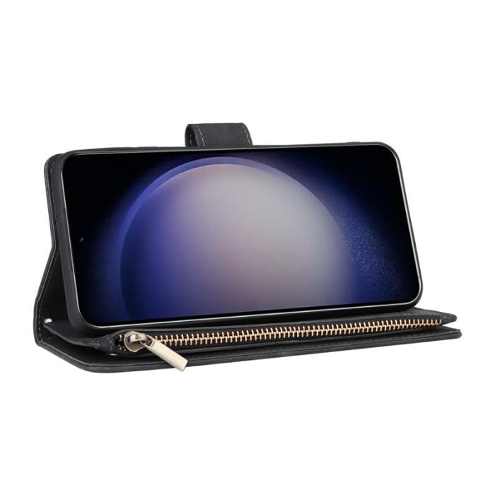 OEM - Plånboksfodral för Samsung Galaxy S26 Plus Konstläder Flera kortfack - Svart