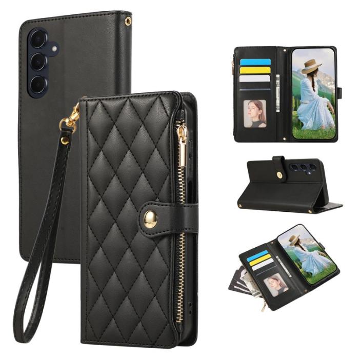 OEM - Mobilfodral för Samsung Galaxy S26 Plus Konstläder Flera kortfack - Svart