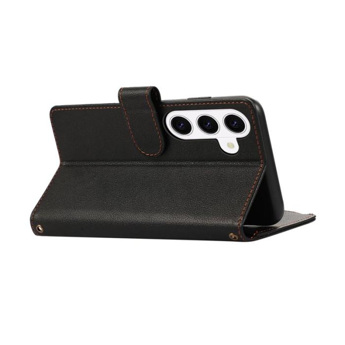 OEM - Mobilfodral för Samsung Galaxy S26 Plus Konstläder Flera kortfack - Svart