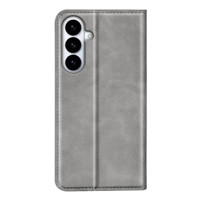 OEM - Plånboksfodral för Samsung Galaxy S26 Plus Konstläder - Grå