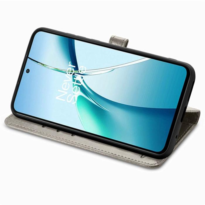 OEM - Plånboksfodral för Samsung Galaxy S26 Plus Konstläder - Grå