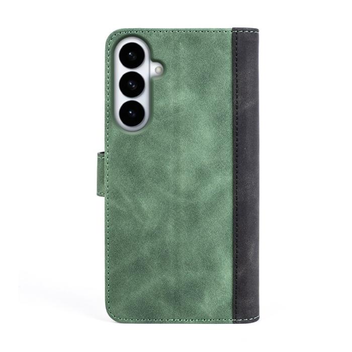OEM - Plånboksfodral för Samsung Galaxy S26 Plus Konstläder - Grön
