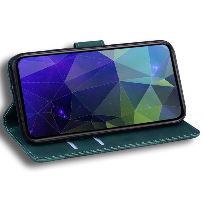 OEM - Plånboksfodral för Samsung Galaxy S26 Plus Konstläder - Grön