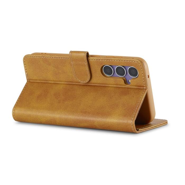 LC.imeeke - LC.IMEEKE Plånboksfodral för Samsung Galaxy S26 Plus Konstläder - Gul