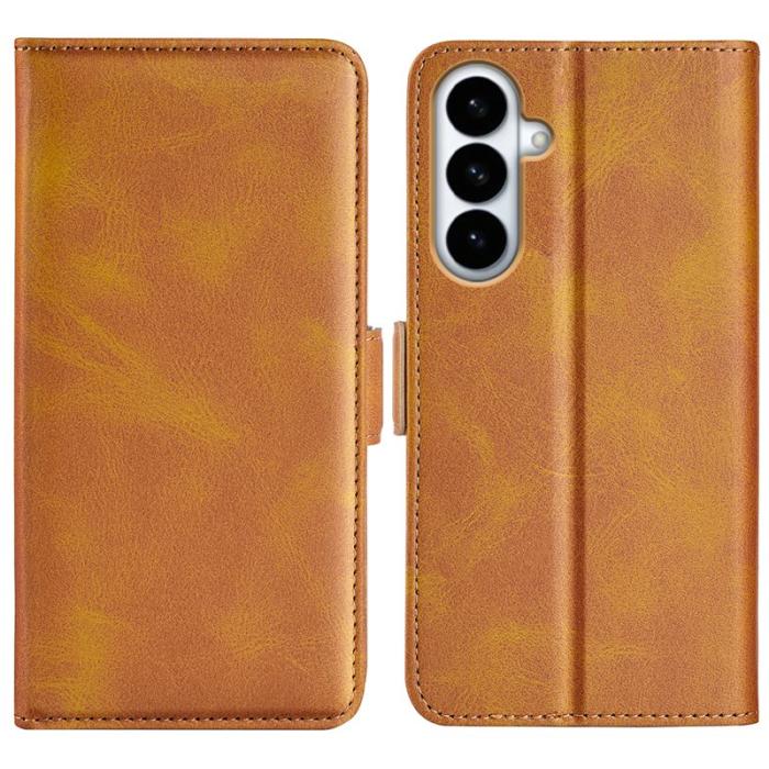 OEM - Plånboksfodral för Samsung Galaxy S26 Plus Konstläder - Gul