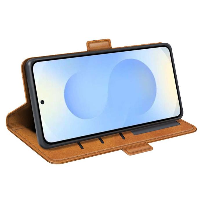 OEM - Plånboksfodral för Samsung Galaxy S26 Plus Konstläder - Gul