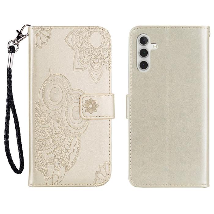 OEM - Plånboksfodral för Samsung Galaxy S26 Plus Konstläder - Guld