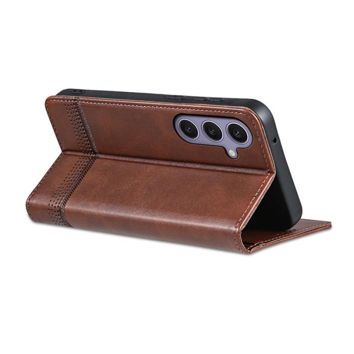 AZNS - AZNS Plånboksfodral för Samsung Galaxy S26 Plus Konstläder - Kaffe