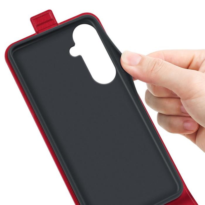 OEM - Mobilfodral för Samsung Galaxy S26 Plus Konstläder Kortfack - Röd