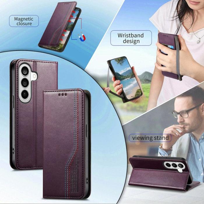 OEM - Plånboksfodral för Samsung Galaxy S26 Plus Konstläder - Lila