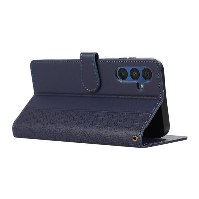 OEM - Mobilfodral för Samsung Galaxy S26 Plus Konstläder med handledsrem - Blå