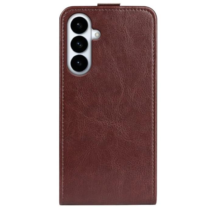 OEM - Mobilfodral för Samsung Galaxy S26 Plus Konstläder med kortfack - Brun