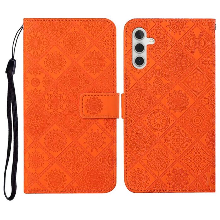 OEM - Plånboksfodral för Samsung Galaxy S26 Plus Konstläder - Orange