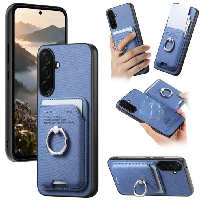 OEM - Mobilfodral för Samsung Galaxy S26 Plus Konstläder + PC + TPU - Blå