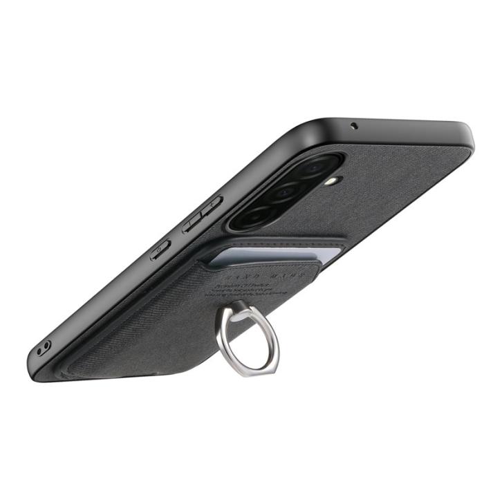 OEM - Mobilfodral för Samsung Galaxy S26 Plus Konstläder + PC + TPU - Svart