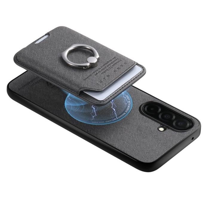 OEM - Mobilfodral för Samsung Galaxy S26 Plus Konstläder + PC + TPU - Svart