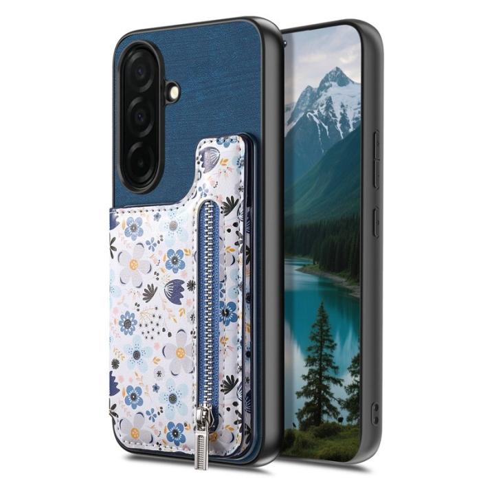 OEM - Mobilfodral för Samsung Galaxy S26 Plus Konstläder RFID - Blå