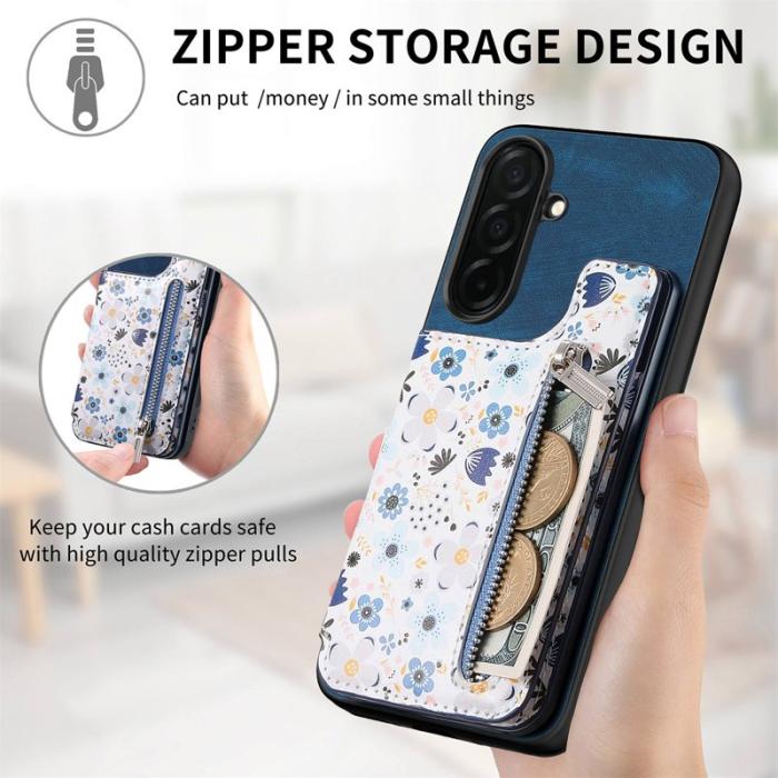 OEM - Mobilfodral för Samsung Galaxy S26 Plus Konstläder RFID - Blå