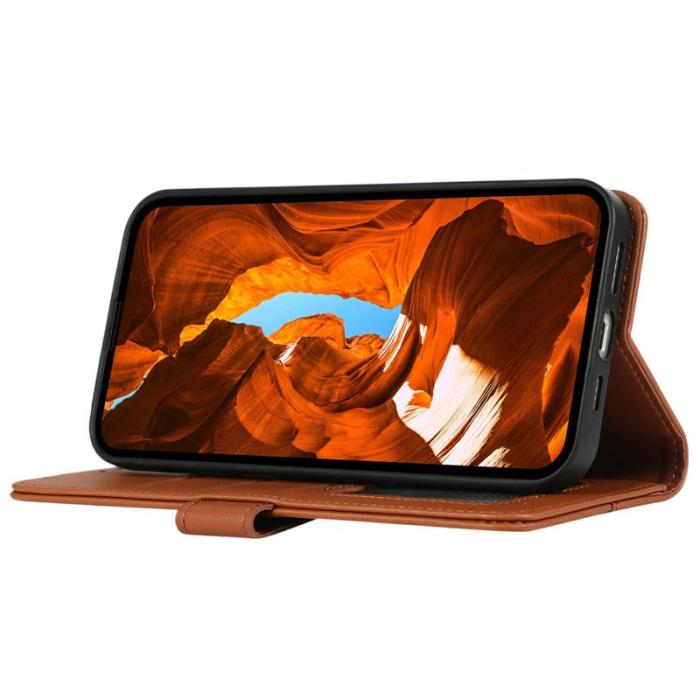 OEM - Mobilfodral för Samsung Galaxy S26 Plus Konstläder RFID - Brun