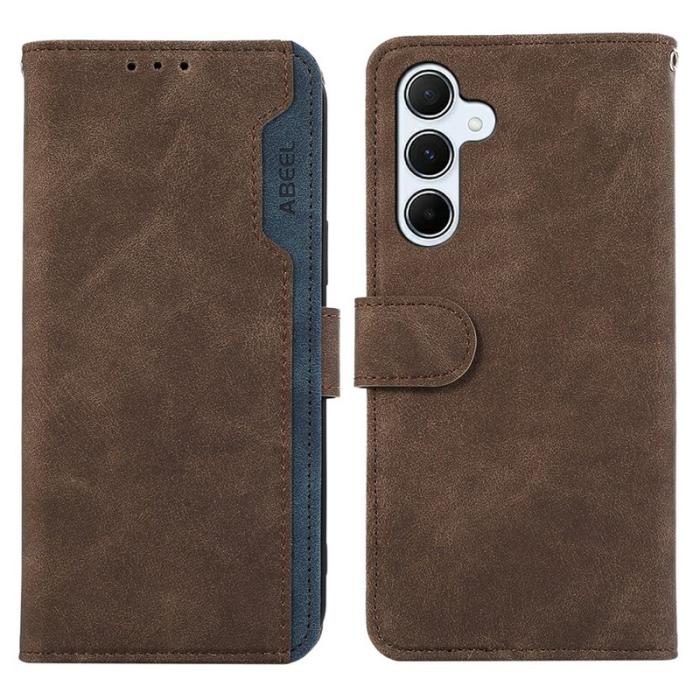 ABEEL - ABEEL Mobilfodral för Samsung Galaxy S26 Plus Konstläder RFID - Brun