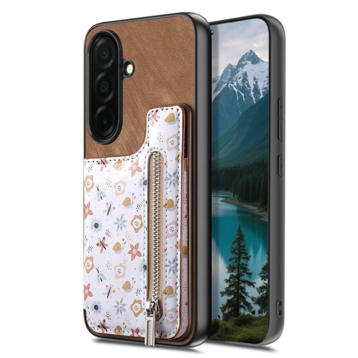 OEM - Mobilfodral för Samsung Galaxy S26 Plus Konstläder RFID - Brun