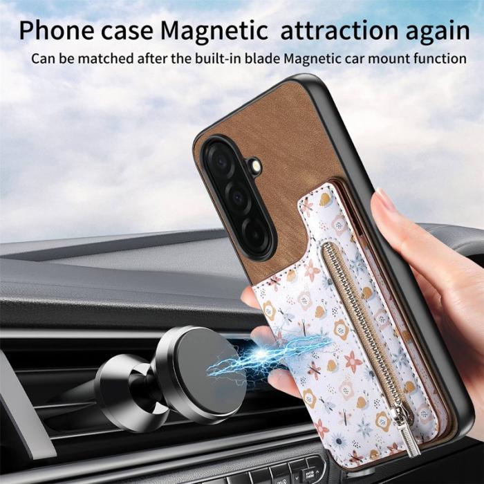 OEM - Mobilfodral för Samsung Galaxy S26 Plus Konstläder RFID - Brun