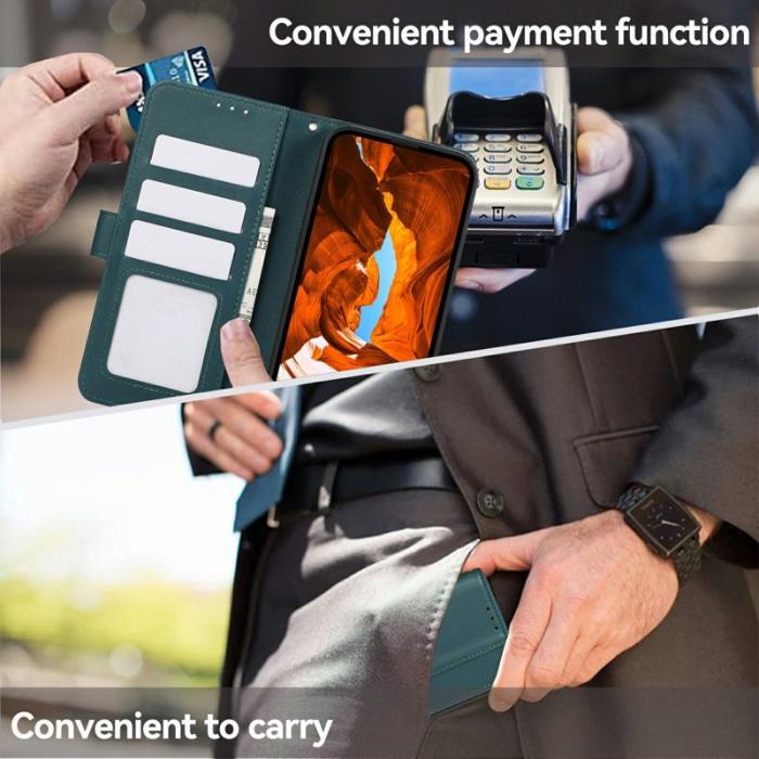 OEM - Mobilfodral för Samsung Galaxy S26 Plus Konstläder RFID - Grön