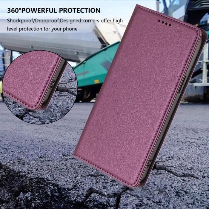 OEM - Plånboksfodral för Samsung Galaxy S26 Plus Konstläder RFID - Lila