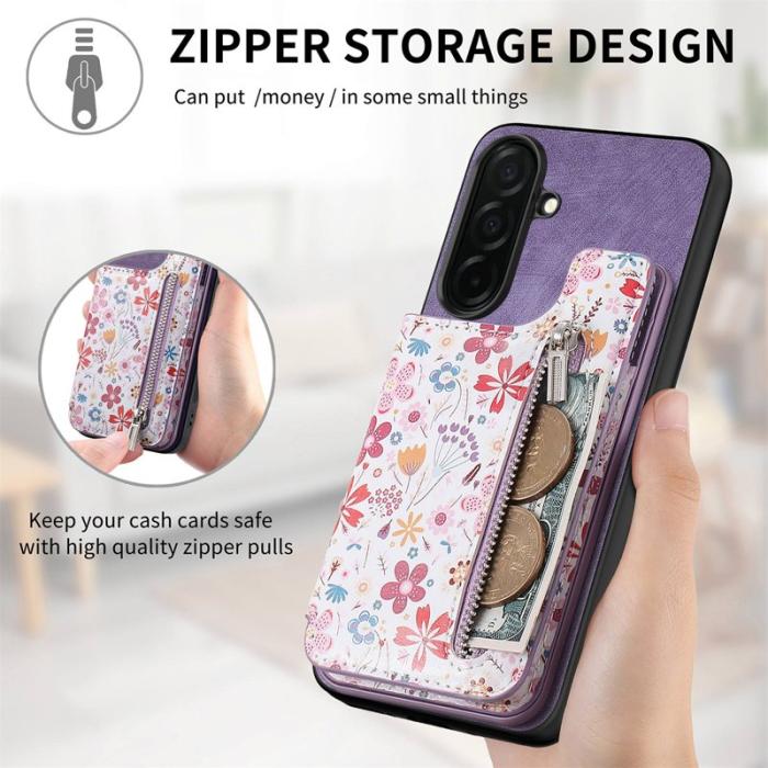 OEM - Mobilfodral för Samsung Galaxy S26 Plus Konstläder RFID - Lila