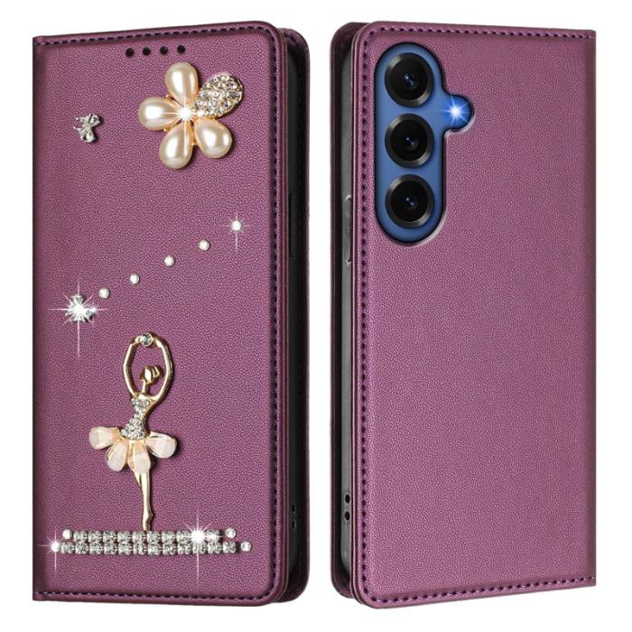 OEM - Plånboksfodral för Samsung Galaxy S26 Plus Konstläder RFID - Lila