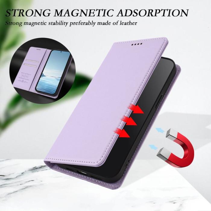 OEM - Plånboksfodral för Samsung Galaxy S26 Plus Konstläder RFID - Ljuslila