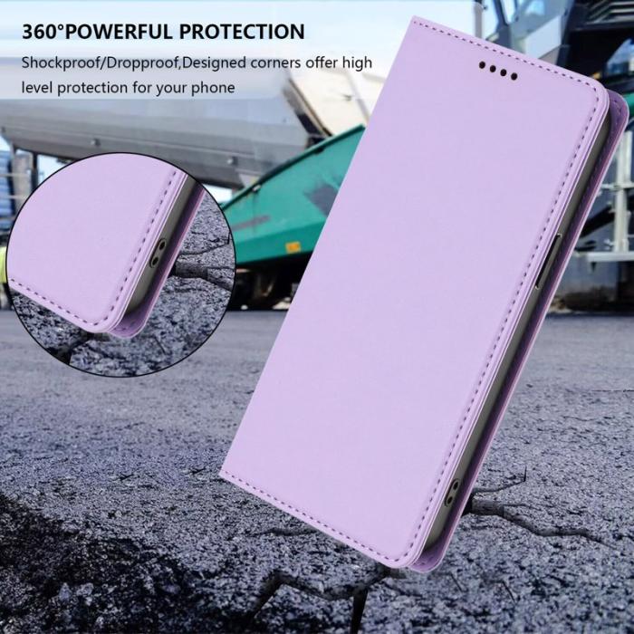 OEM - Plånboksfodral för Samsung Galaxy S26 Plus Konstläder RFID - Ljuslila