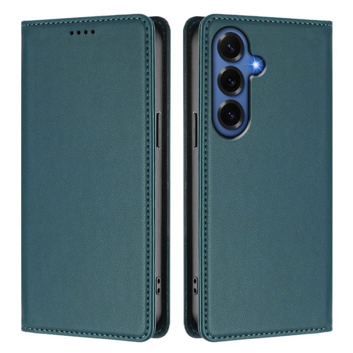 OEM - Plånboksfodral för Samsung Galaxy S26 Plus Konstläder RFID - Mörkgrön