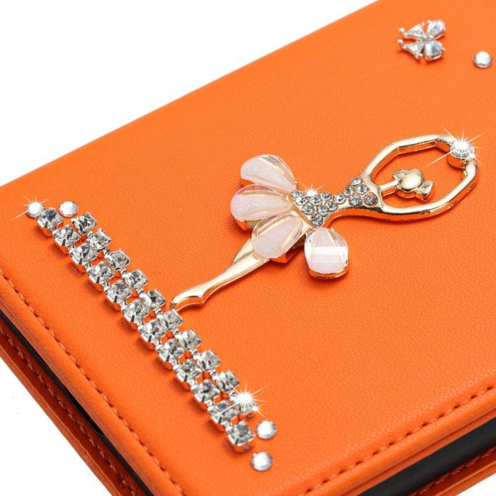 OEM - Plånboksfodral för Samsung Galaxy S26 Plus Konstläder RFID - Orange