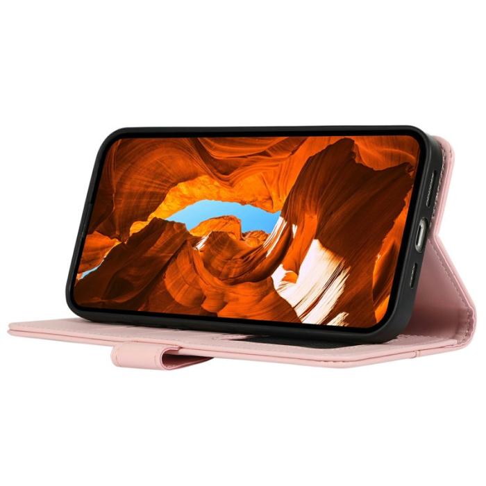 OEM - Mobilfodral för Samsung Galaxy S26 Plus Konstläder RFID - Rosa