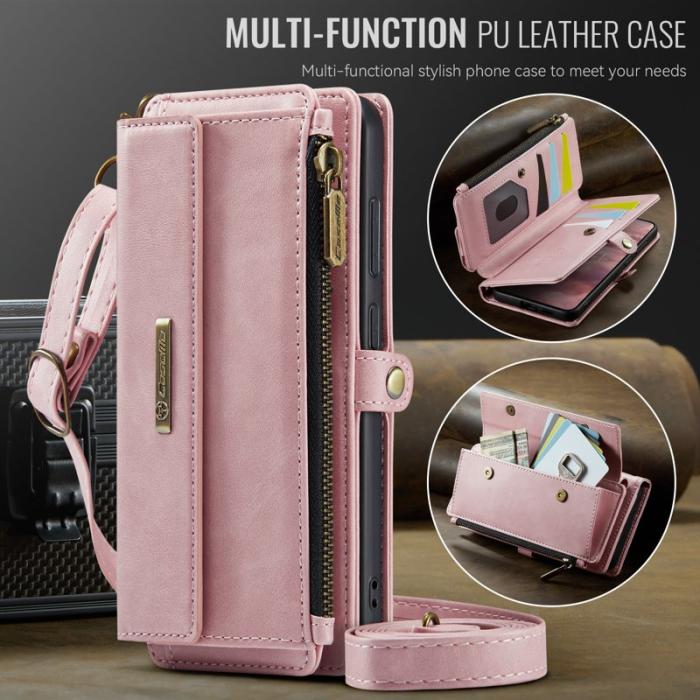 Caseme - CaseMe Plånboksfodral för Samsung Galaxy S26 Plus Konstläder RFID - Rosa