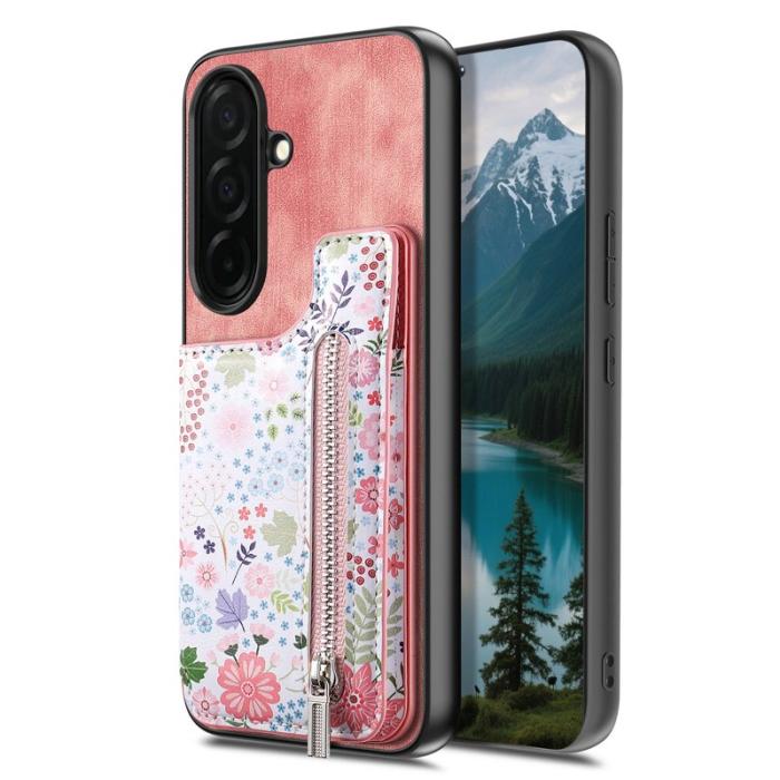 OEM - Mobilfodral för Samsung Galaxy S26 Plus Konstläder RFID - Rosa