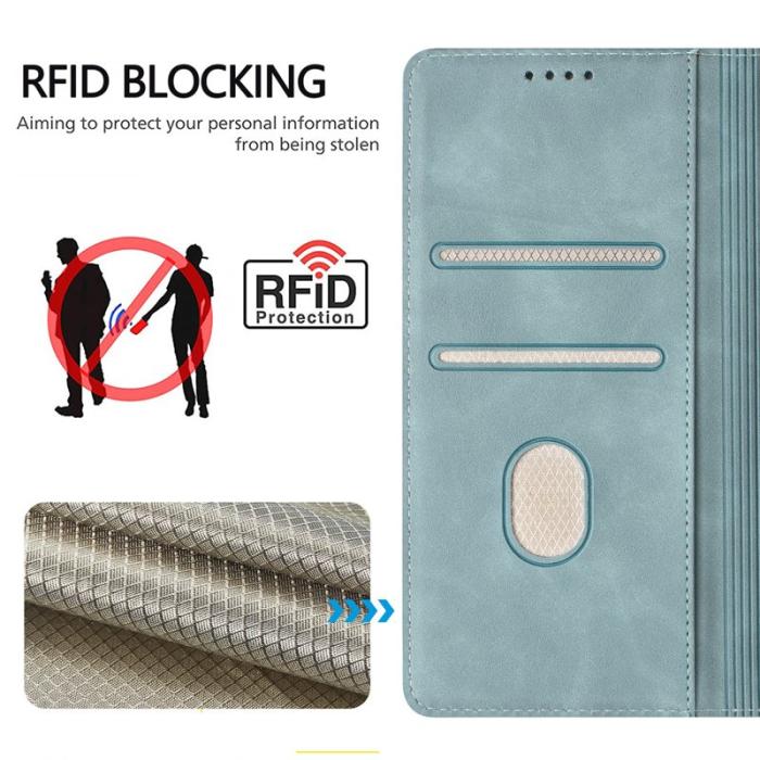 OEM - Plånboksfodral för Samsung Galaxy S26 Plus Konstläder RFID - Sjöblå