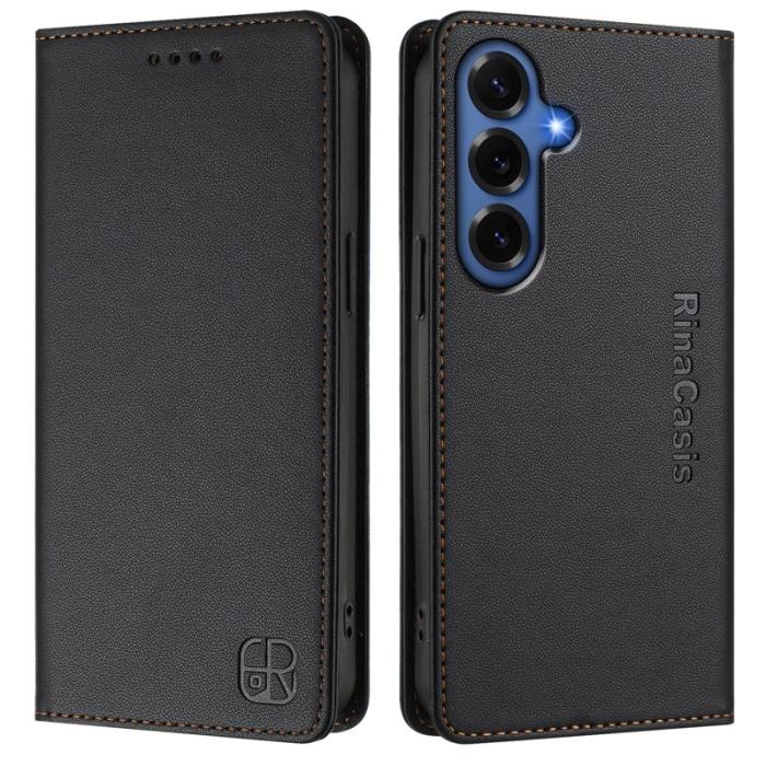 OEM - Plånboksfodral för Samsung Galaxy S26 Plus Konstläder RFID - Svart