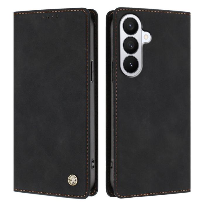 OEM - Plånboksfodral för Samsung Galaxy S26 Plus Konstläder RFID - Svart