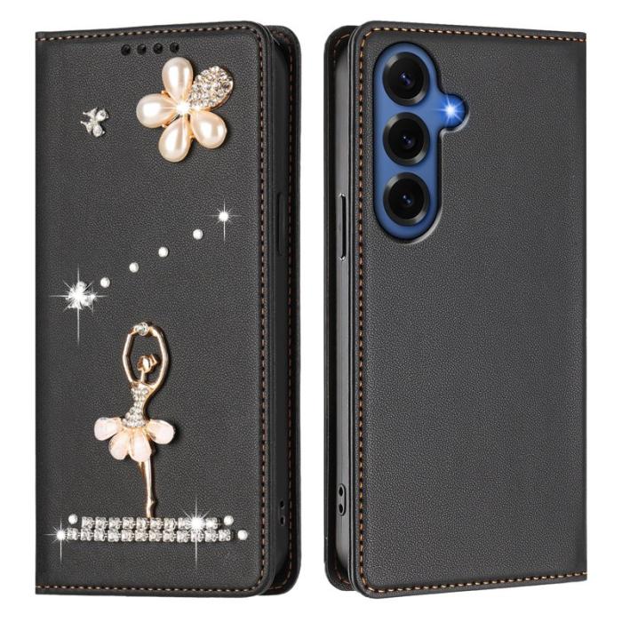 OEM - Plånboksfodral för Samsung Galaxy S26 Plus Konstläder RFID - Svart