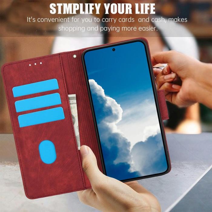 OEM - Plånboksfodral för Samsung Galaxy S26 Plus Konstläder - Röd